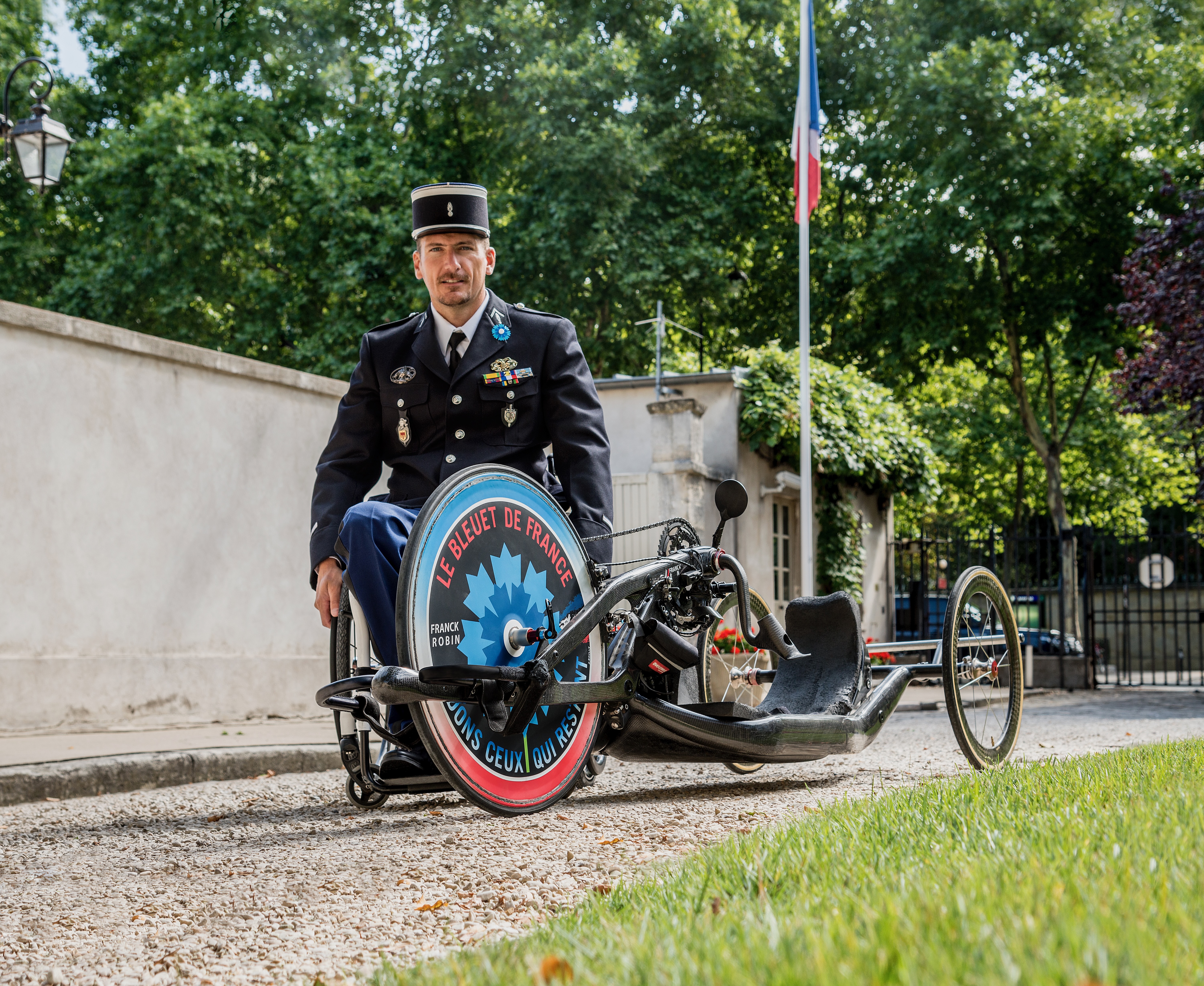 Franck Robin avec son livre